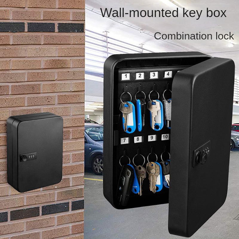 Sports Equipment Organizer Garage - All-Steel Password Lock Key Box Home