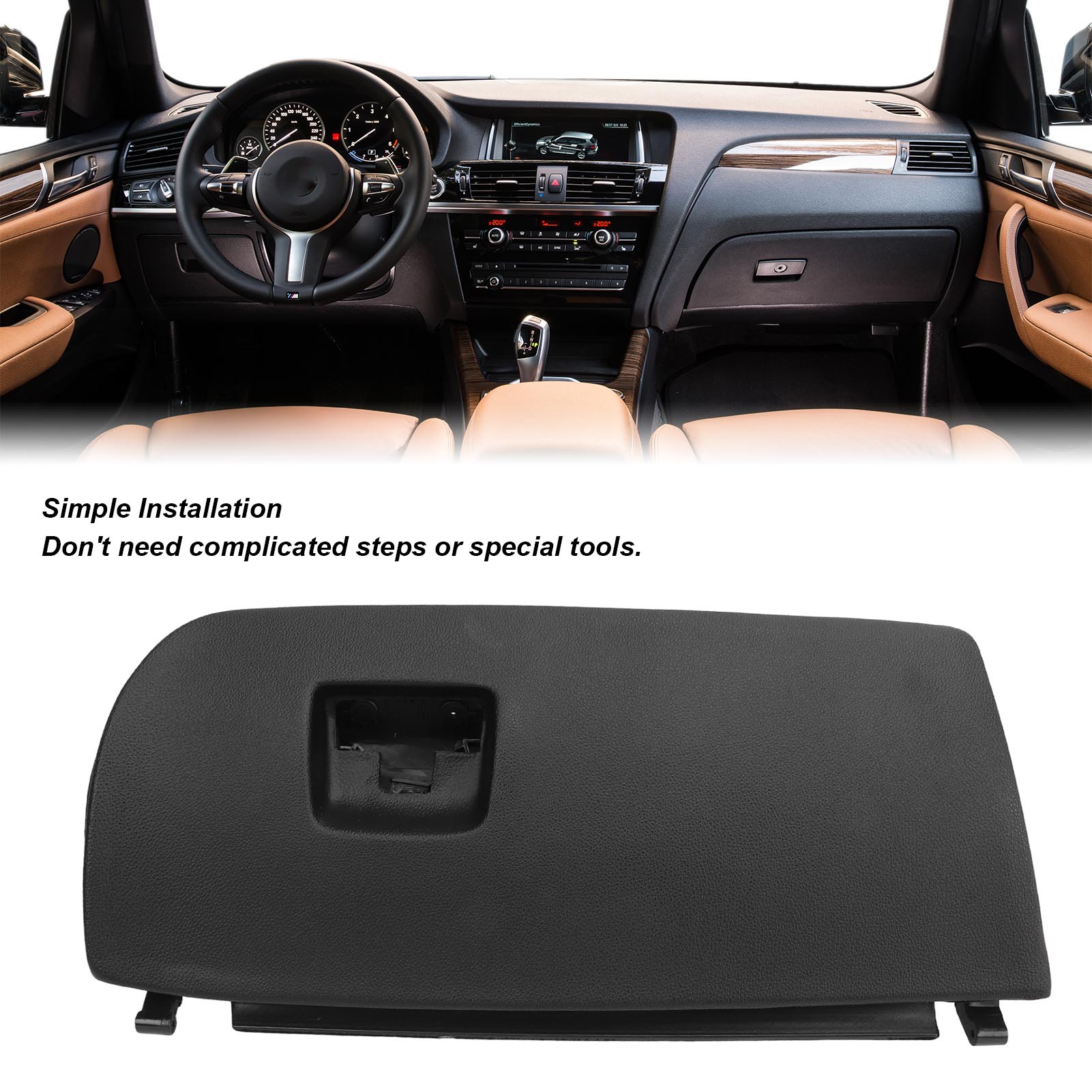 Sports Equipment Organizer Garage - Car Glove Box Lid 51166839000 Black
