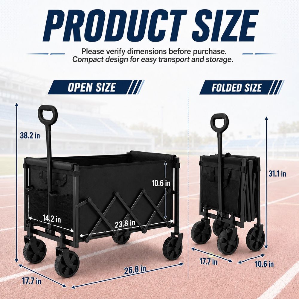 Field Equipment Transporter, 4 - Sports Equipment Wagon recension och pris