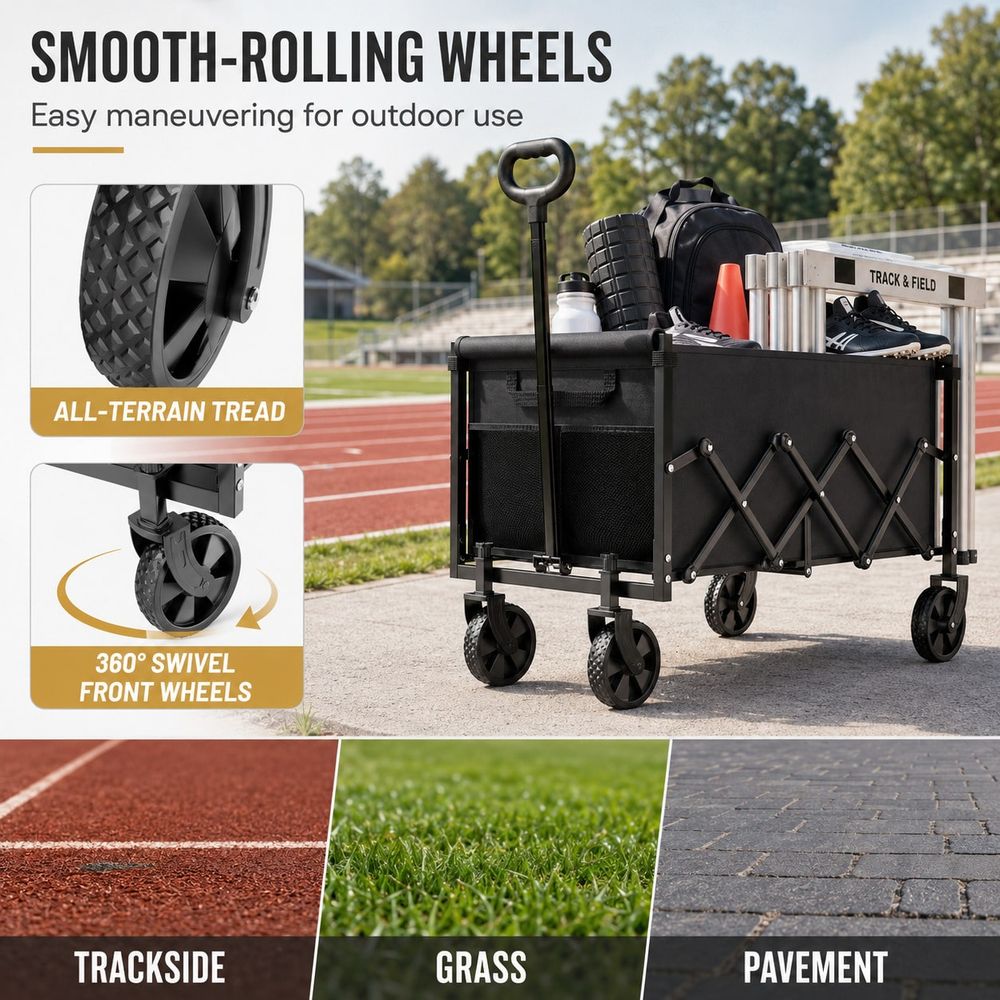 Field Equipment Transporter, 4 - Sports Equipment Wagon recension och pris