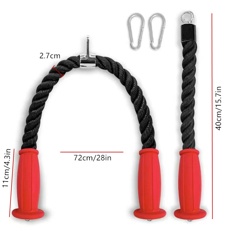 Ergonomic Tricep Ropes Non-Sli - Sports Equipment At Home recension och pris