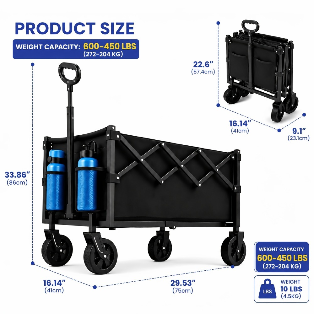360 Degree All Terrain Foldabl - Sports Equipment Wagon recension och pris