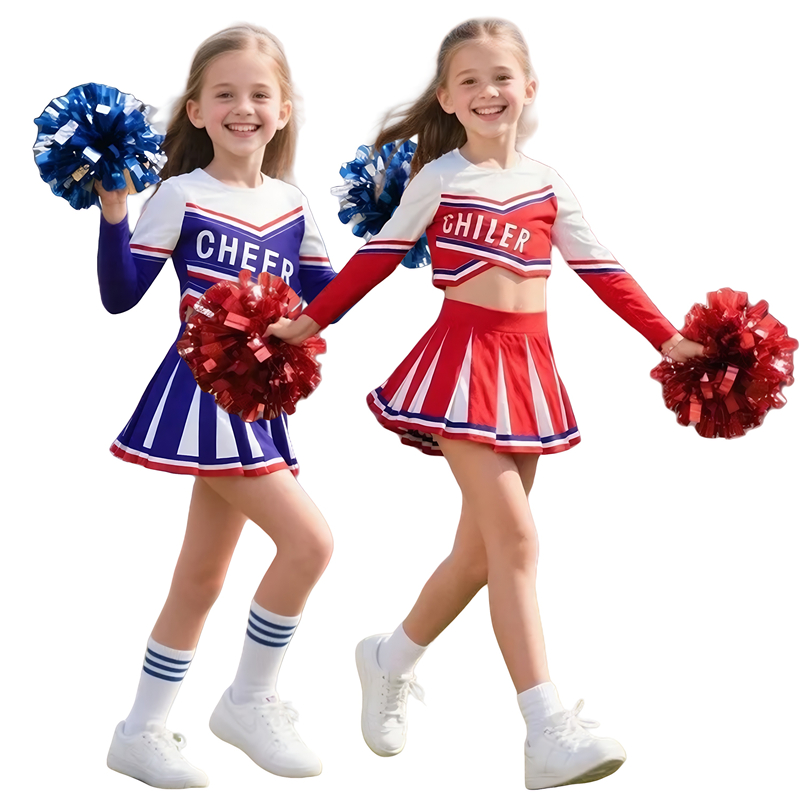 Girls Cheerleader Costume Bask - Cheerleading Pom Pom recension och pris